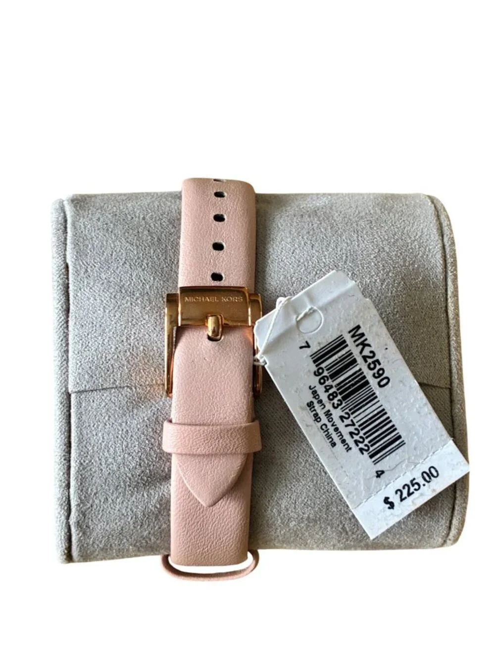Michael‎ Kors MK2590 Mini Parker  Watch Womens Rose Gold-Tone Watch Pink Leather